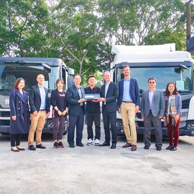 FULONGMA together with SCANIA launches the third-generation low-floor compression garbage truck in Hong Kong