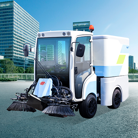 FULONGMA small pure electric road sweeper function features and video display