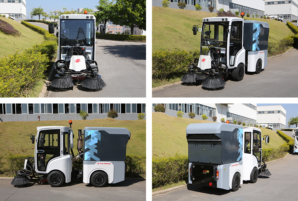 small pure electric road sweeper