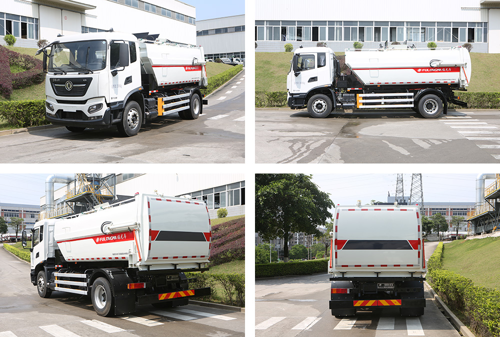 food waste collection truck