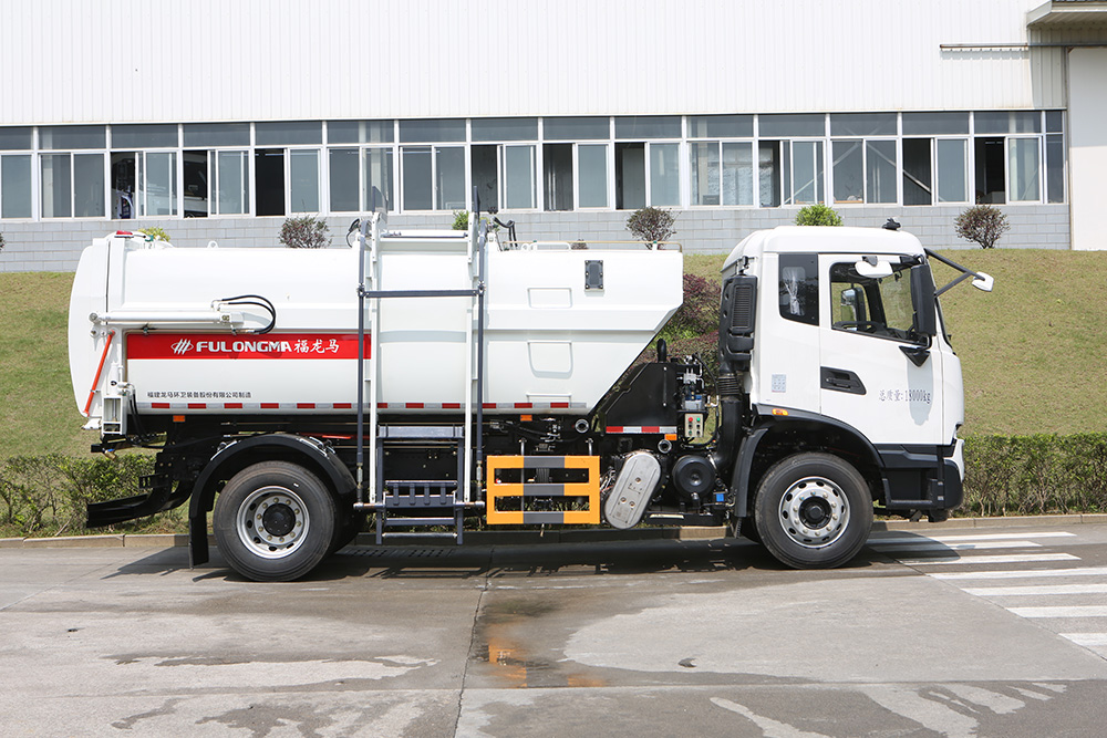 Camion de collecte des déchets alimentaires