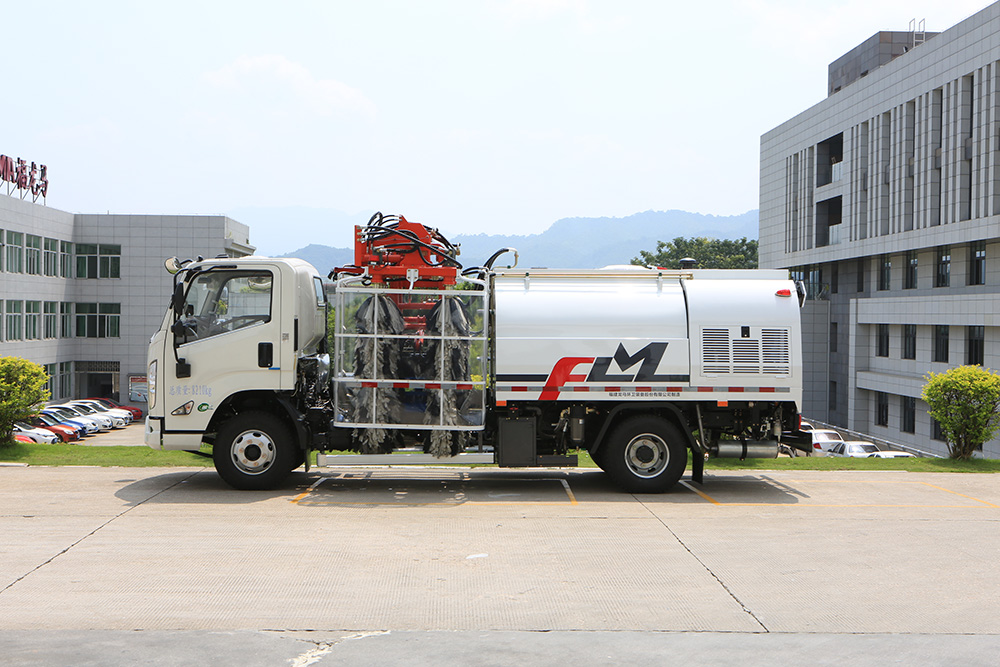 Camion de nettoyage de garde-corps double face