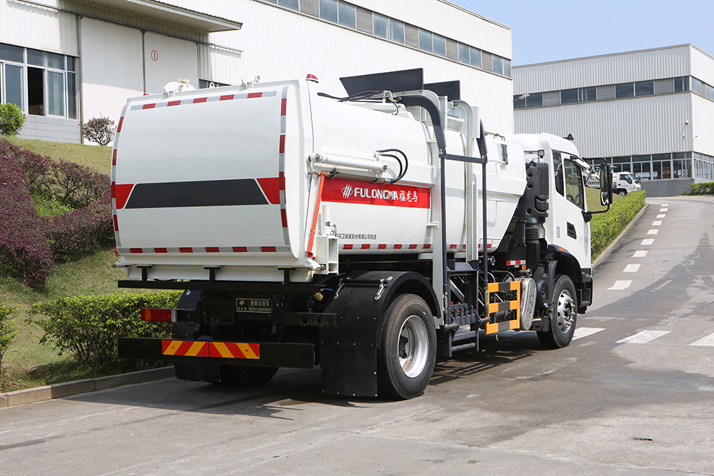 Camion de collecte des déchets alimentaires