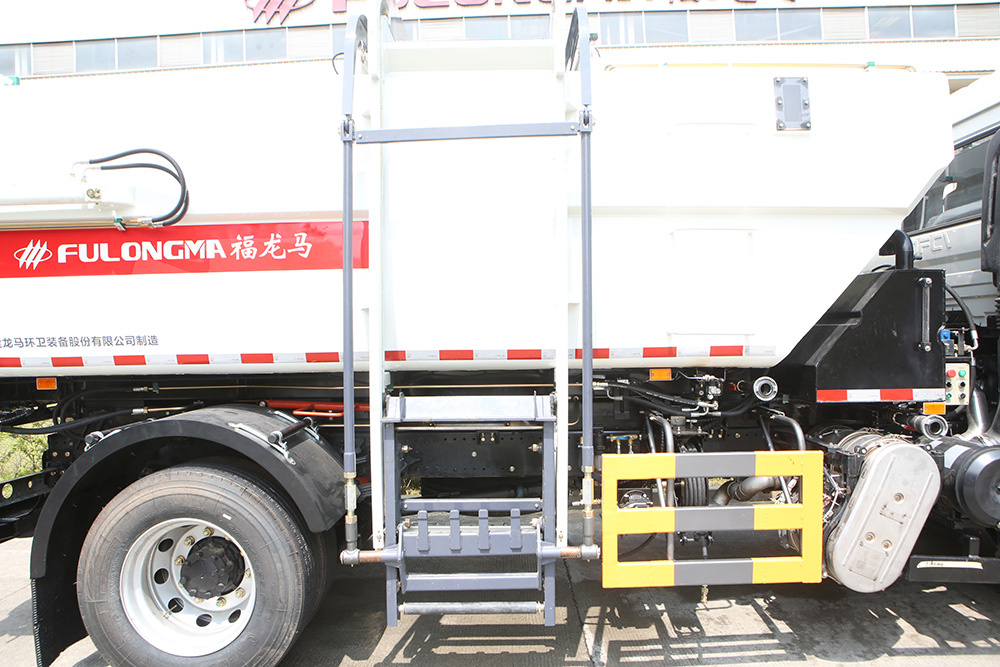 food waste collection truck