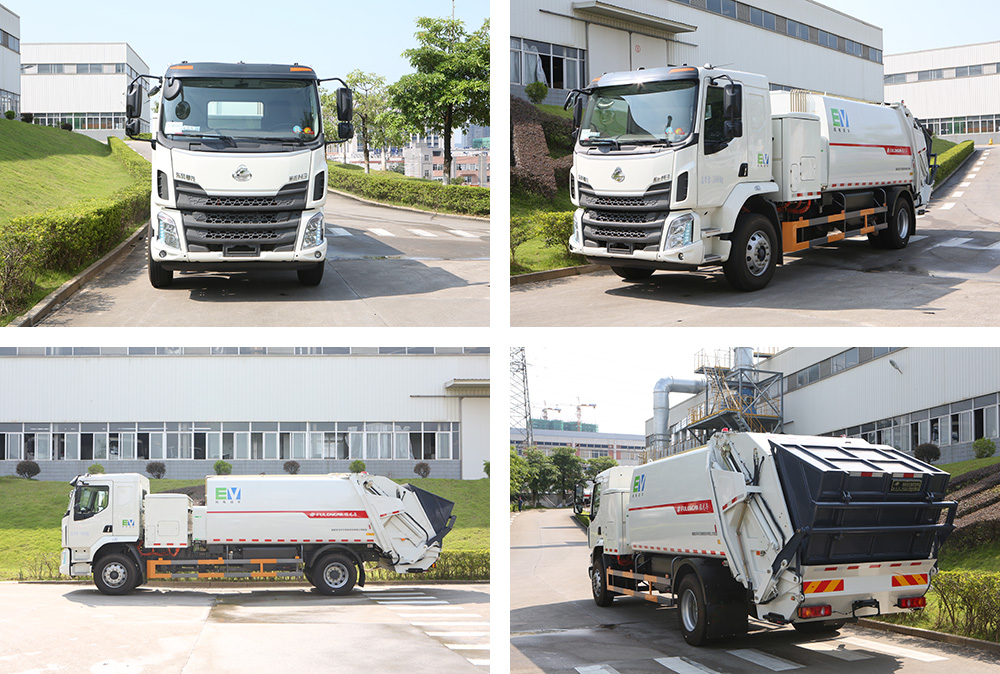 camion compacteur d'ordures purement électrique