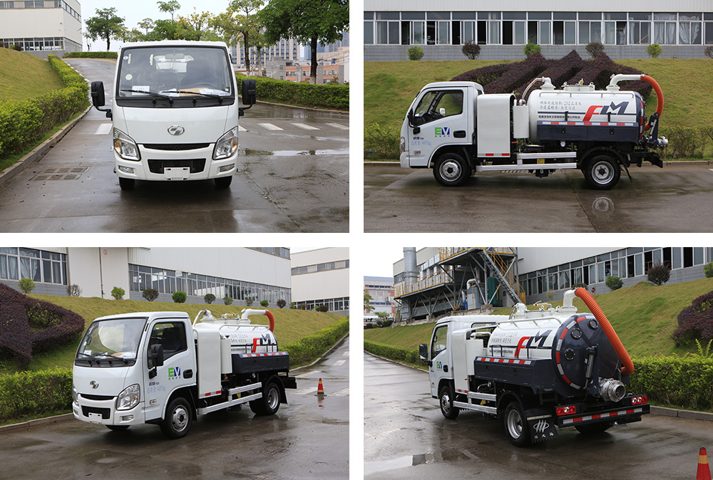 camion d'aspiration des eaux usées purement électrique