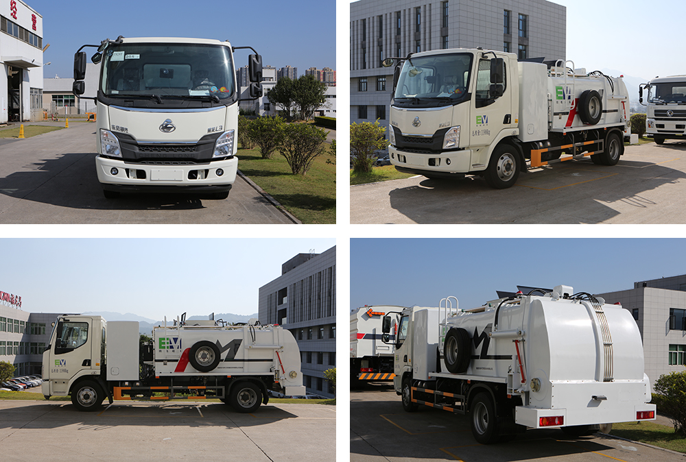 pure electric food waste collection truck