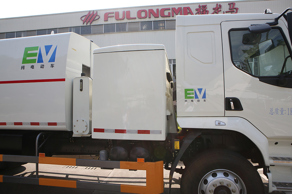 camión compactador de basura eléctrico puro