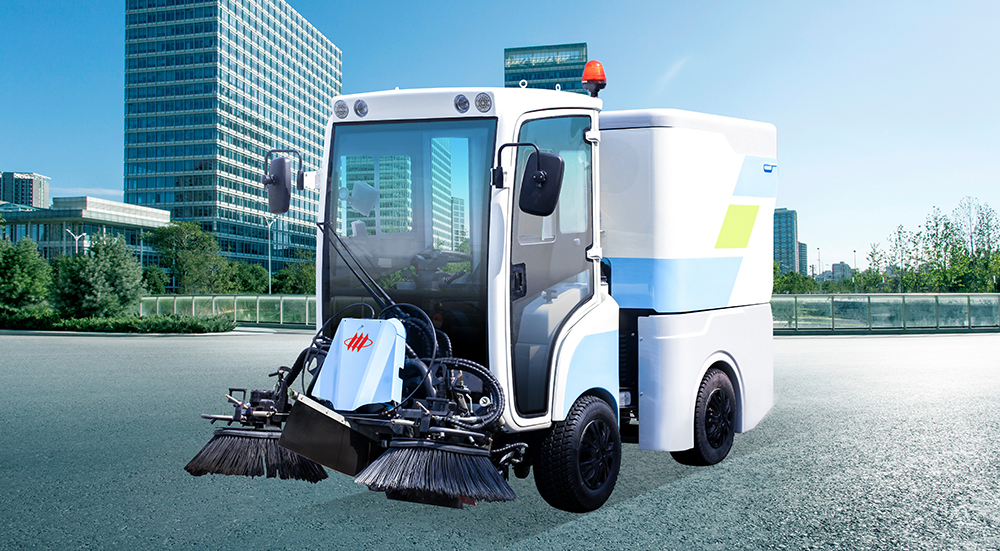 small electric road sweeper