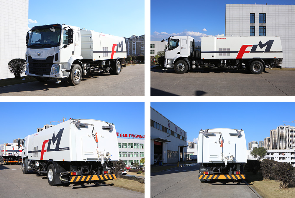 Camion de nettoyage et de balayage de 18 tonnes