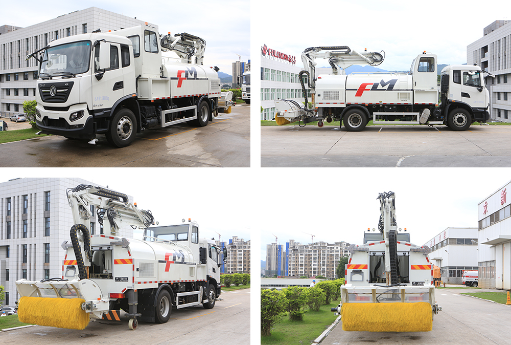 camion de nettoyage des murs