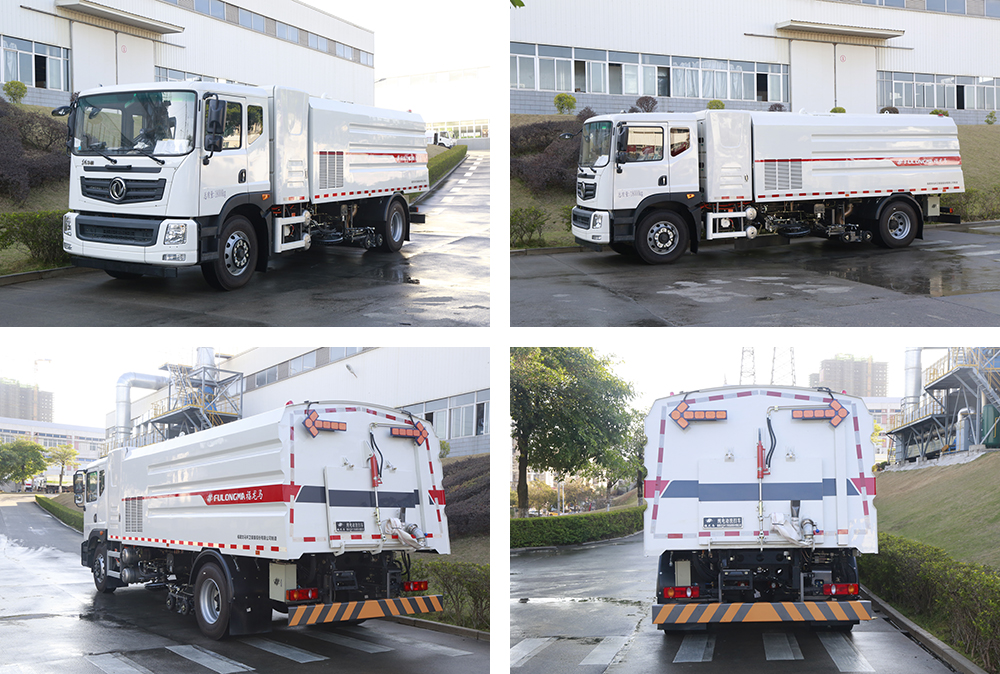 electric washing and sweeping truck