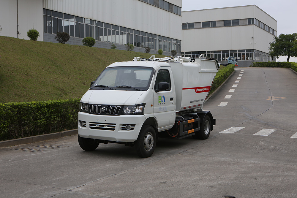 camion à ordures à chargement automatique purement électrique