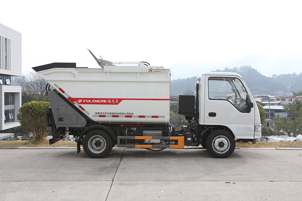 camion à ordures à chargement automatique