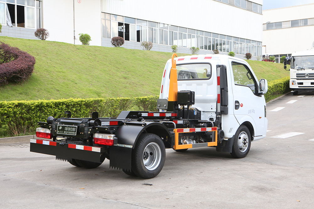 small hook arm garbage truck