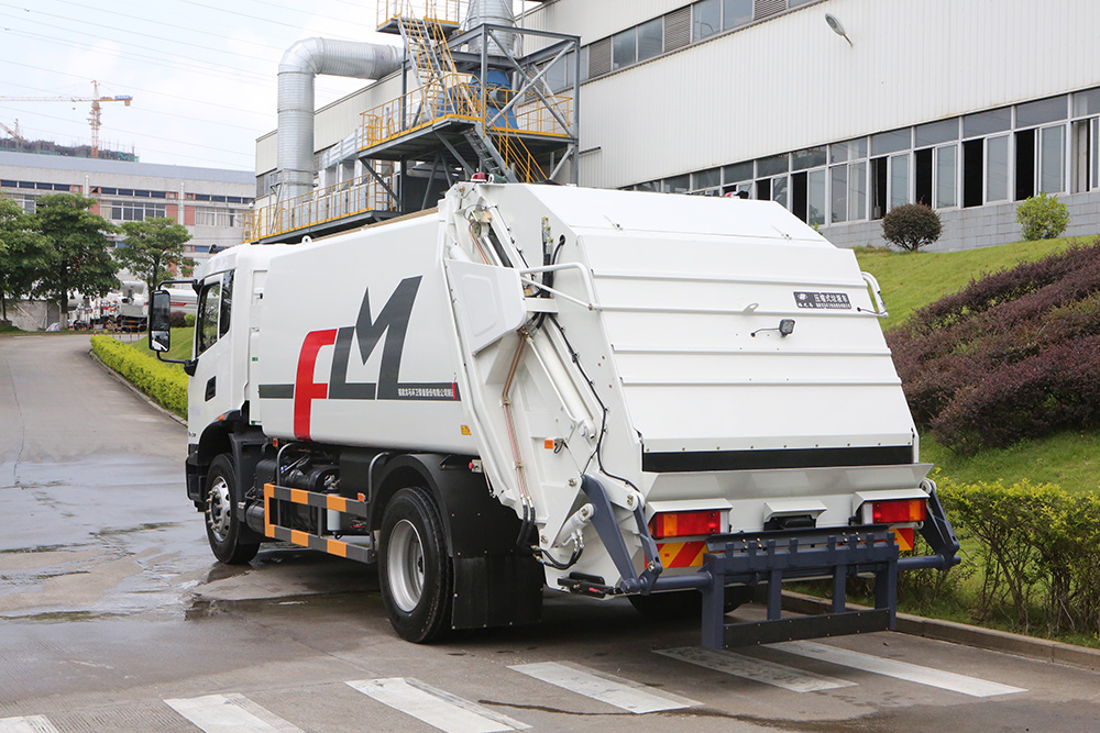 compression garbage truck