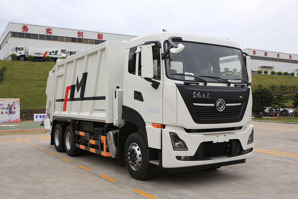 camion à ordures au gaz naturel comprimé