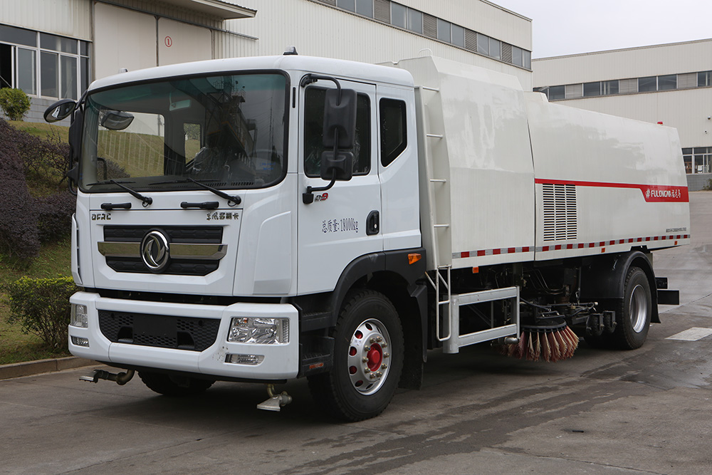 camion de nettoyage et de balayage au gaz naturel