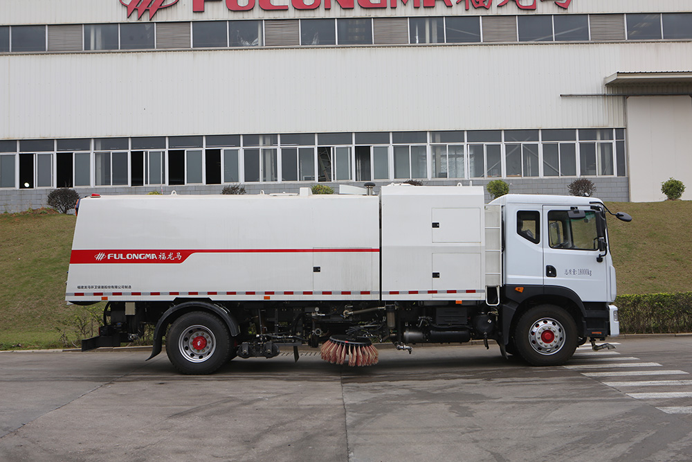 camion de nettoyage et de balayage au gaz naturel