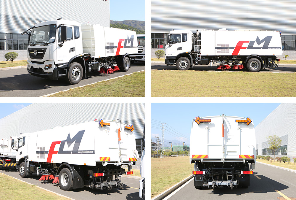 dernier camion de lavage et de balayage de 18 tonnes