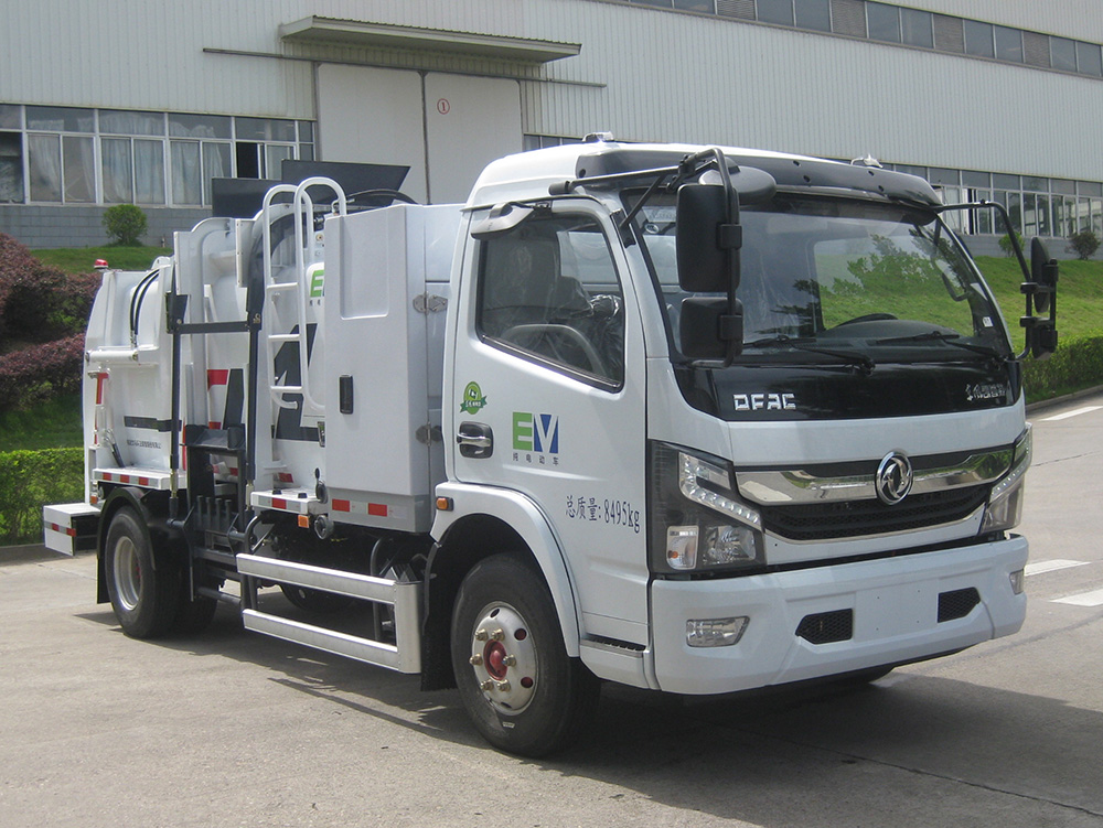 latest 8-ton pure electric kitchen garbage truck