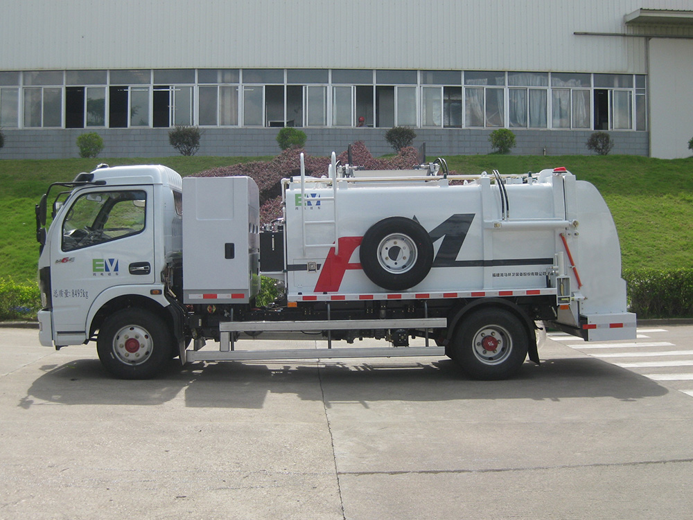 dernier camion à ordures de cuisine électrique pur de 8 tonnes