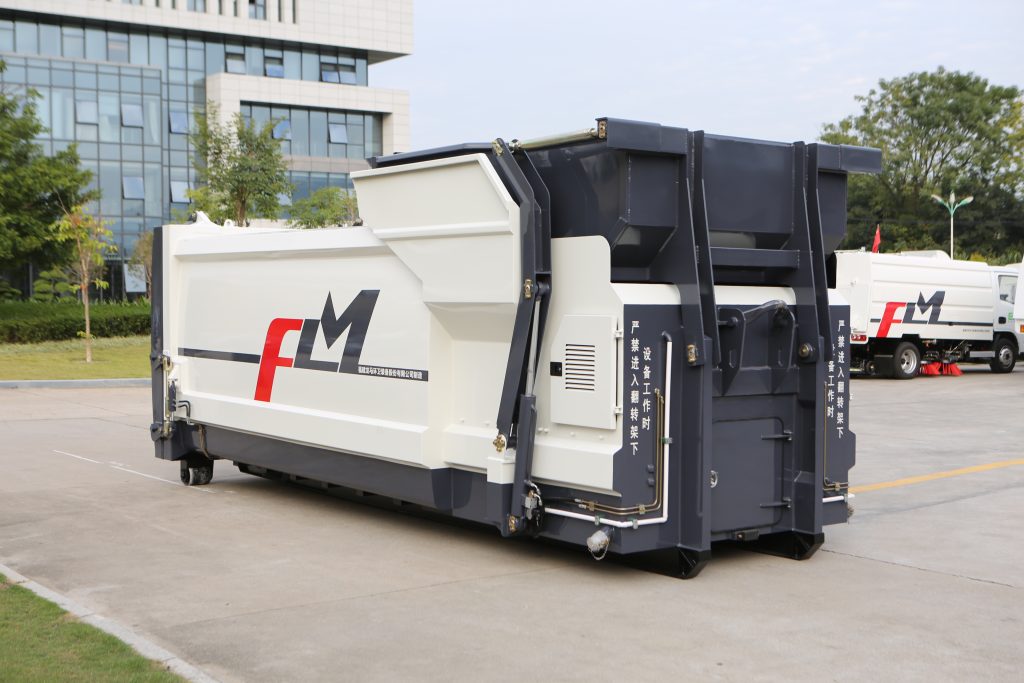Movable refuse compactor for urban waste collection and transfer