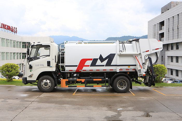 FULONGMA food waste collection truck side view for urban collection